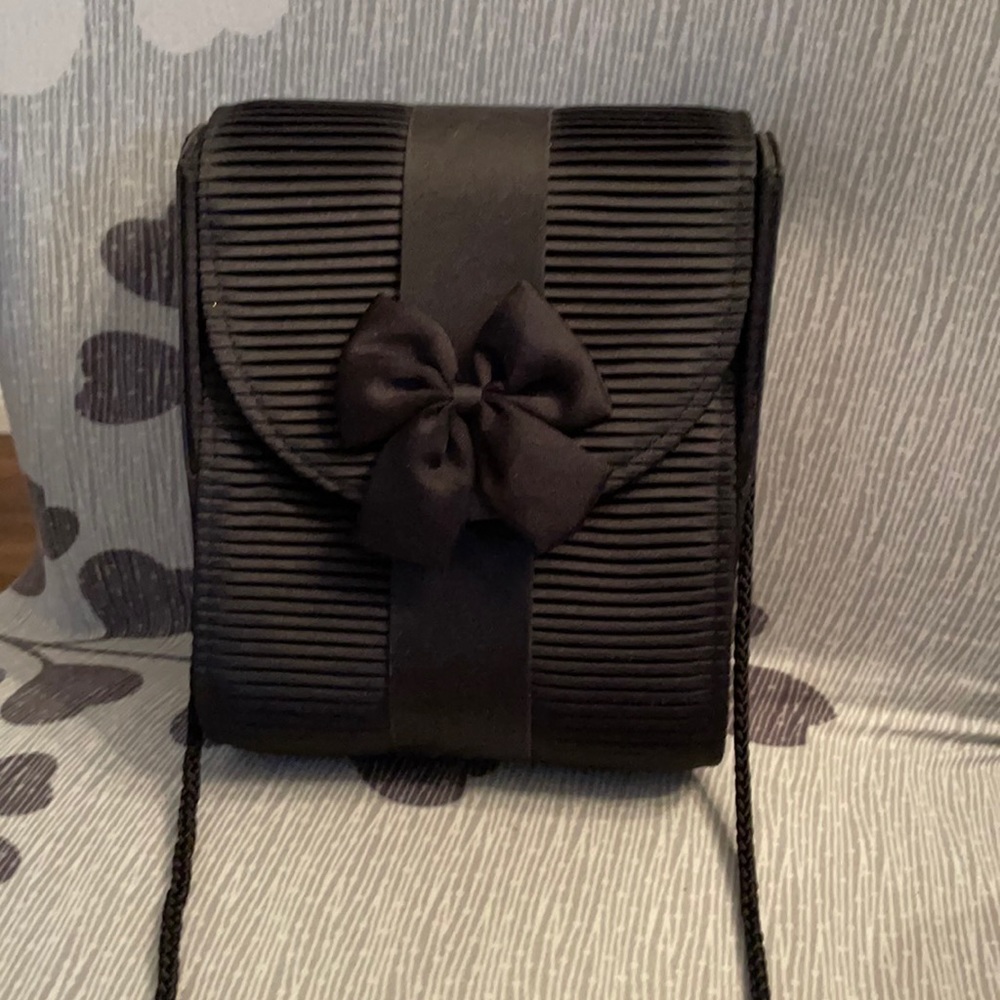 Black evening bag